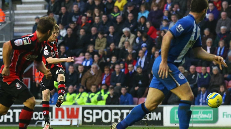 Republic of Ireland U-21 international Eunan O'Kane put Bournemouth into the lead just before the break
