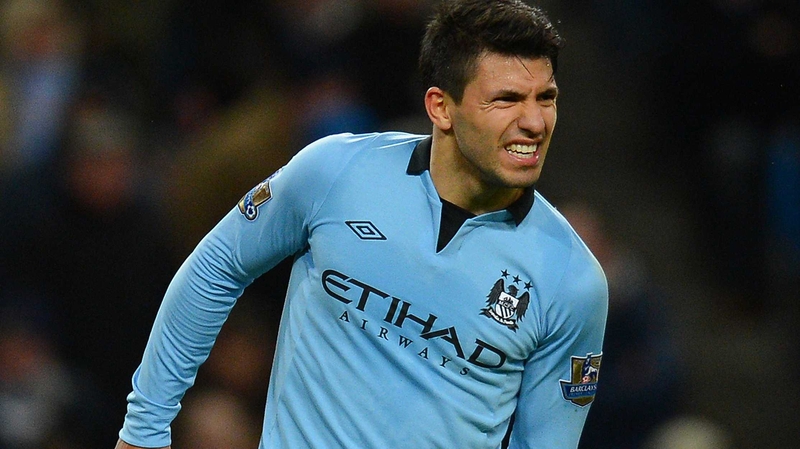 Aguero missed City's 3-0 win over Watford in the FA Cup third round today