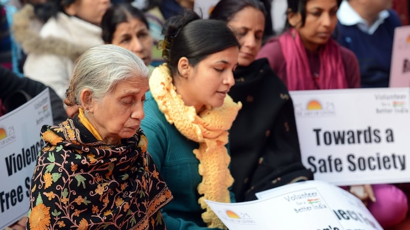 Indian protesters participate in a prayer meeting for the rape victim in New Delhi yesterday