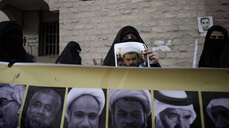 Several protesters gathered in front of the court today in support of the uprising leaders