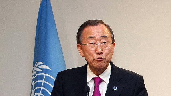 Ban Ki-moon said the use of chemical weapons is "a crime against humanity"