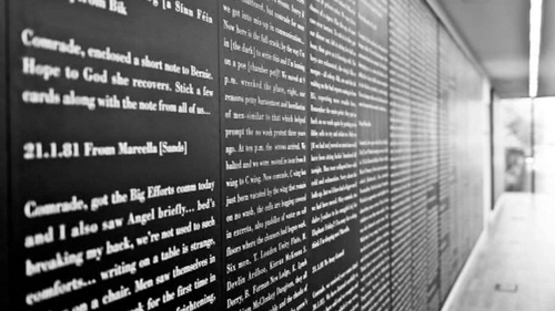 Exhibition features letters from H-Block hunger strikers and IRA prisoners