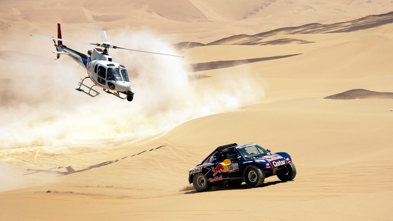 Al-Attiyah triumphed in today's 289km fourth stage from Nazca to Arequipa