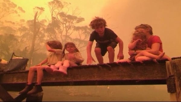 One Tasmanian family had a lucky escape, when quick-thinking grandparents took the five children they were taking care of into the sea