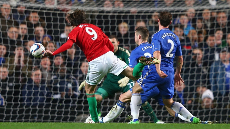 Michu scores against Chelsea