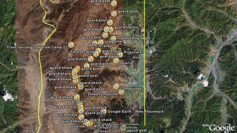 Gates, guard houses, coal mines and crude burial grounds have all been identified