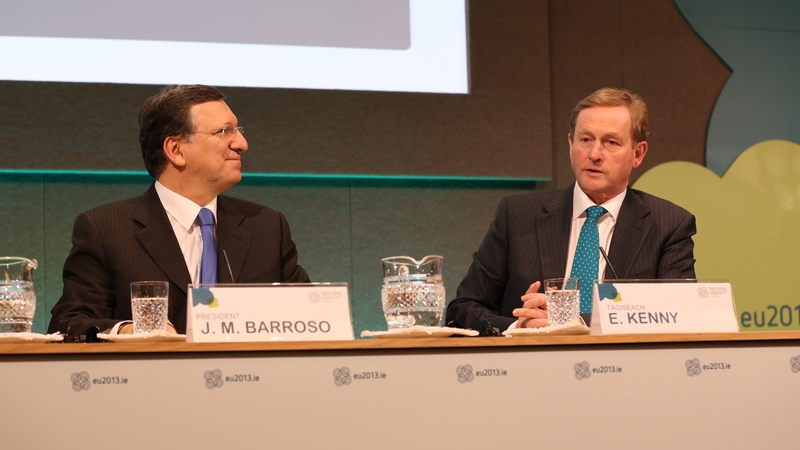 Enda Kenny was speaking at a news conference with José Manuel Barroso