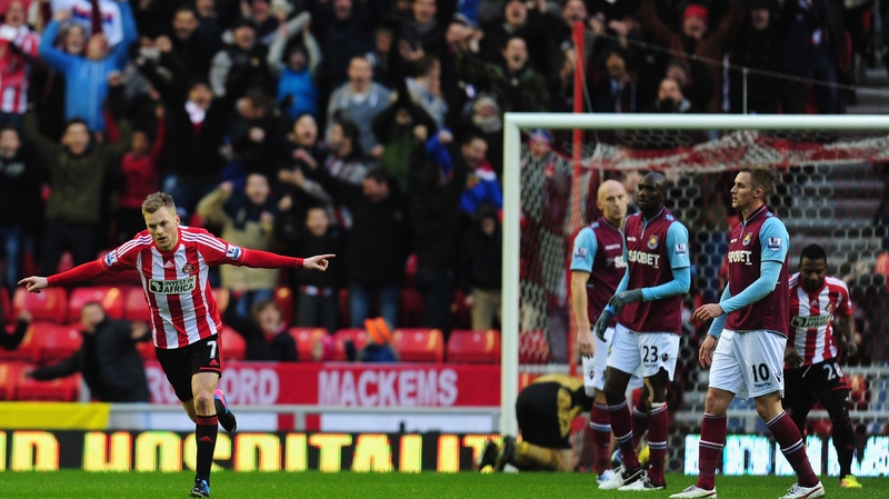 Sebastian Larsson's goal set the Black Cats on their way