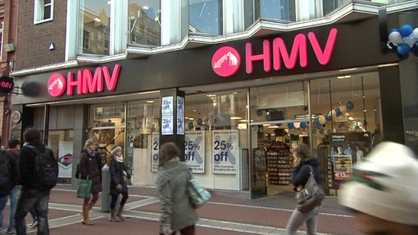 Three HMV stores in Dublin and one in Limerick closed this year