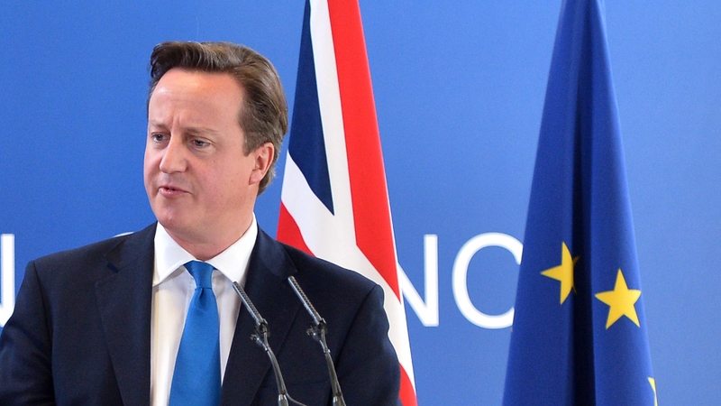 David Cameron said it was time to renegotiate Britain's role in the EU