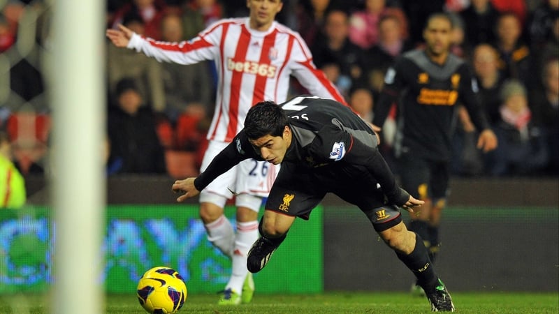 Luis Suarez admits he dived against Stoke earlier this season