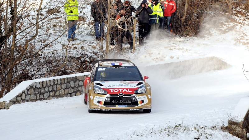 Sebastian Loeb continues to lead the Monte Carlo Rally