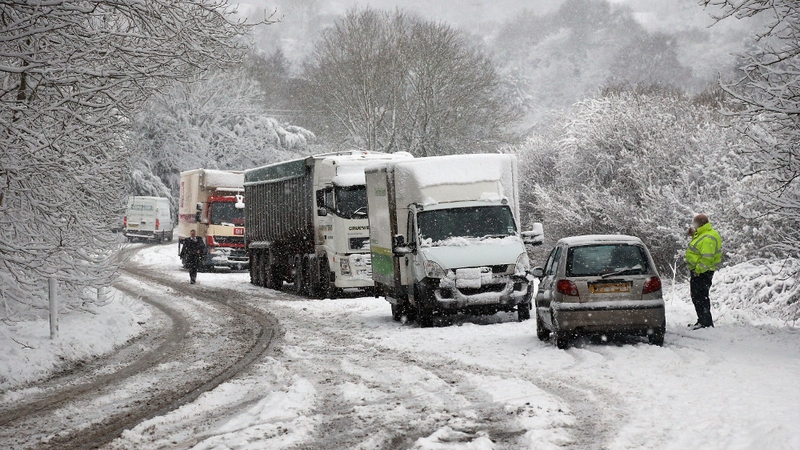 Heavy snow is blamed for some of the decrease in British retail sales