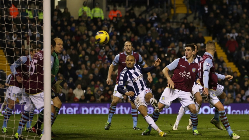 WBA's Peter Odemwingie scored from a corner to deny Villa all three points on Saturday