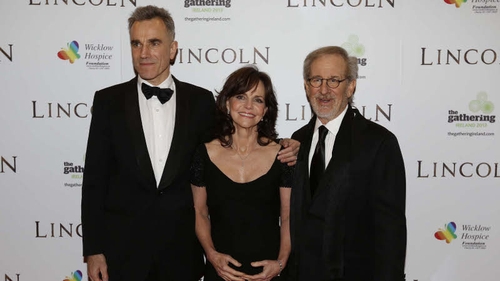 Lincoln stars Daniel Day-Lewis, Sally Field, and director Steven Spielberg