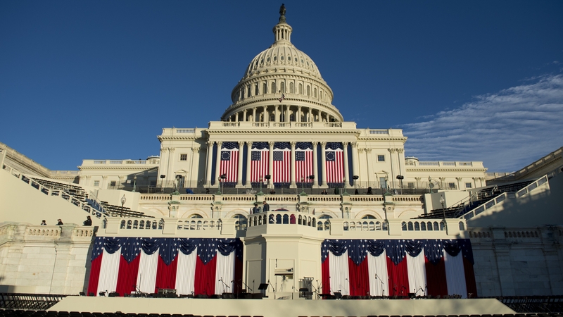 The US Capitol is the scene of today's ceremony