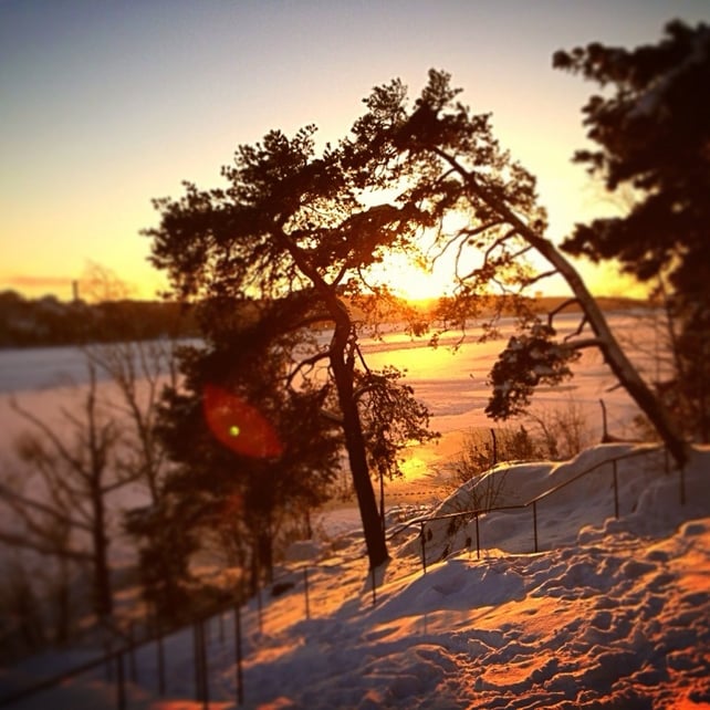 A snowy Stockholm, Sweden (Picture: Jim Kelly)
