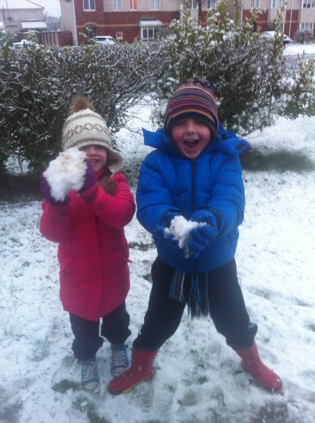 Ellie and Adam in Clonee (Picture: Louise Flynn)