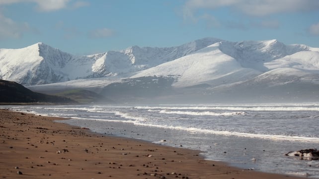 View of Mount Brandon from a beach near Stradbally in Co Kerry (Katrina Mehigan)