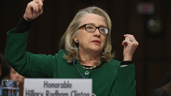 Hillary Clinton testifies before the Senate Foreign Relations Committee on Capitol Hill