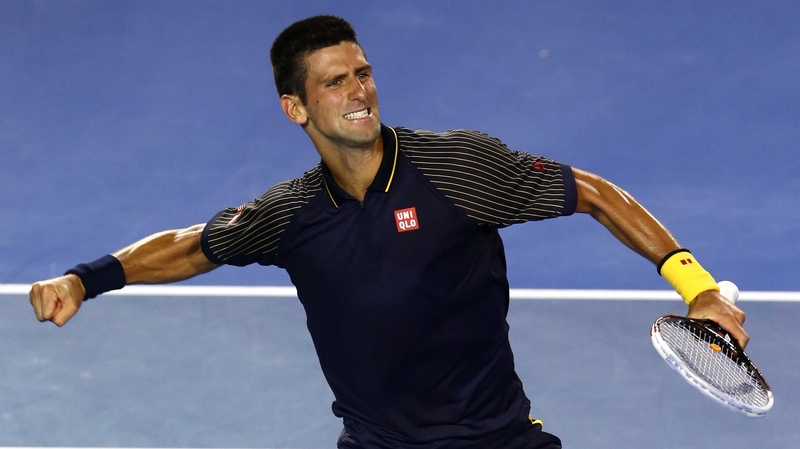 Novak Djokovic celebrates as he reaches yet another Grand Slam final in Melbourne