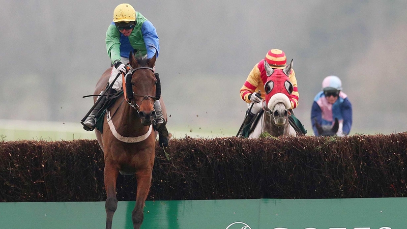 Jadanli and Andrew Lynch jump the last en route to landing the spoils