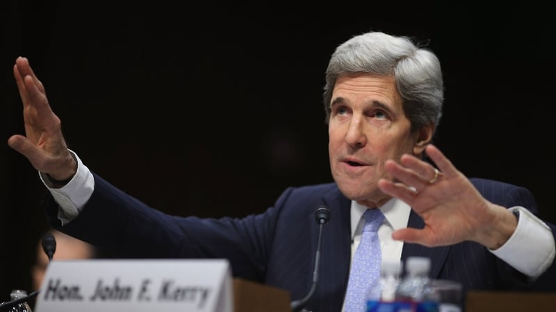 Senator Kerry said it was important for Republicans and Democrats to come together in order to deal with the Syria crisis