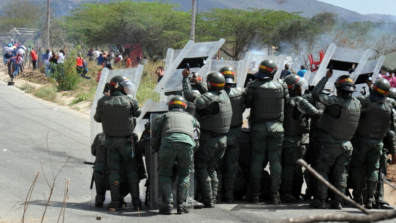 The trouble began when national guard troops tried to carry out an inspection at the prison