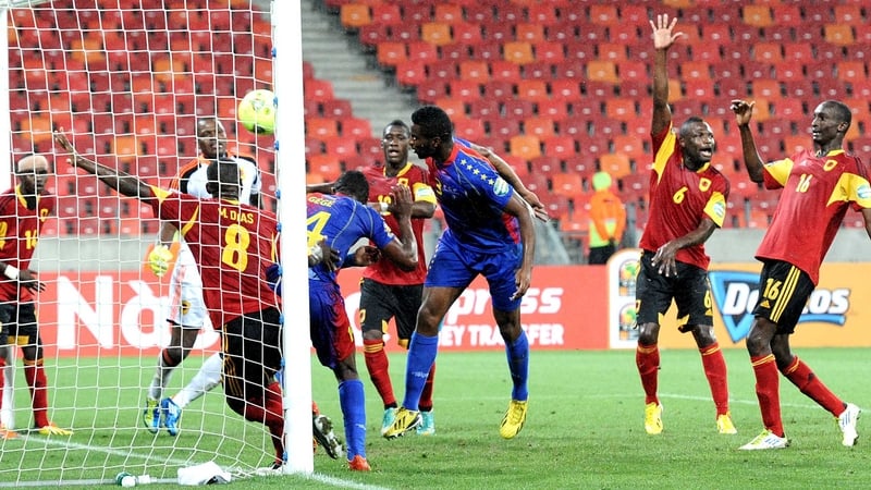 Fernando 'Nando' Varela heads in for Cape Verde