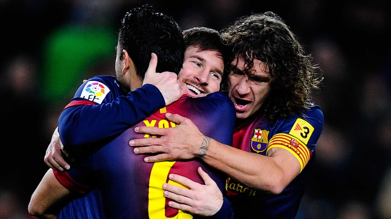 Xavi, Messi and Puyol are back to winning ways after last weekend's defeat to Real Sociedad