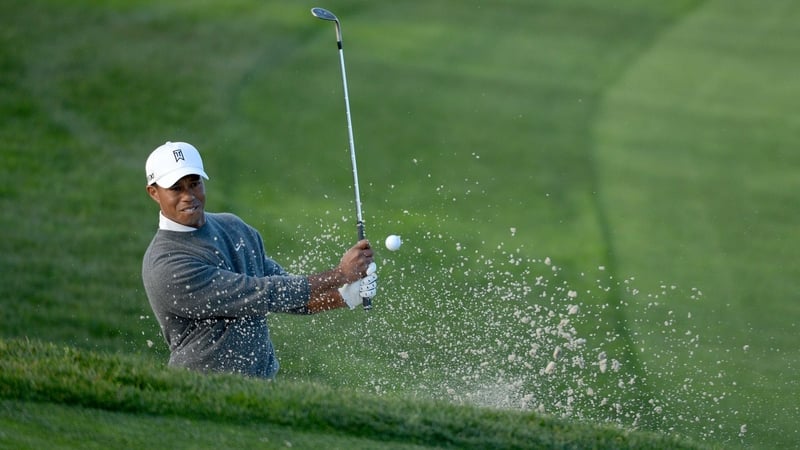 Tiger Woods leads by four shots at the Farmers Insurance Open