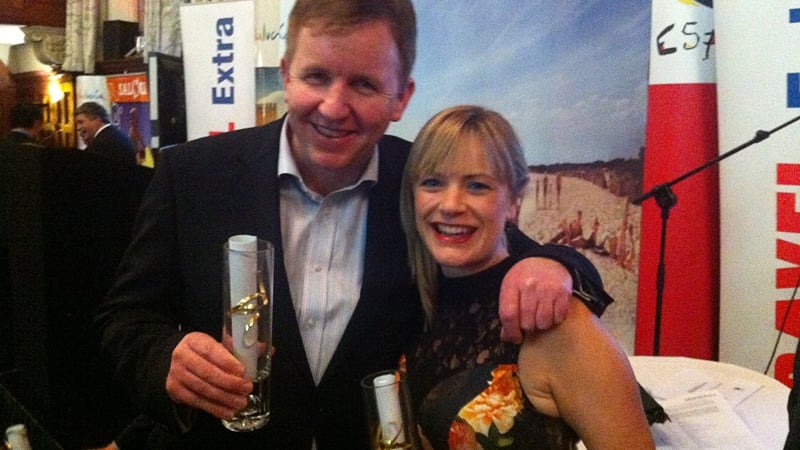 Ed and Deirdre with their awards