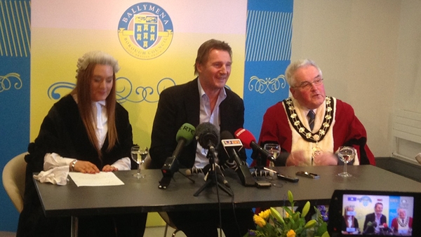 Neeson said he was 99% still a Ballymena man
