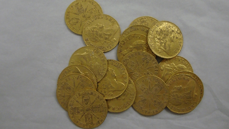 Coins dated to the reign of William III (All pics: Marie McMahon Curator South Tipperary County Museum, Clonmel)