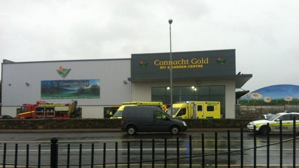An internal wall collapsed at the Connacht Gold DIY and Garden Centre