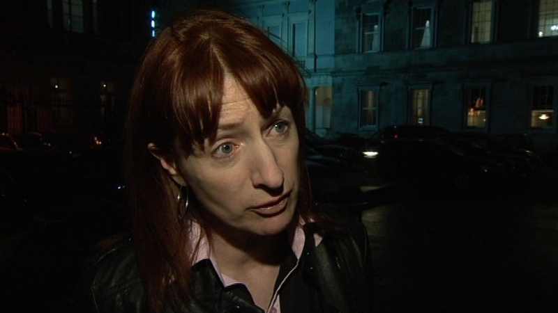 Clare Daly was stopped by gardaí last night