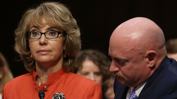Gabby Giffords appeared before the Senate Judiciary Committee with her husband Mark Kelly