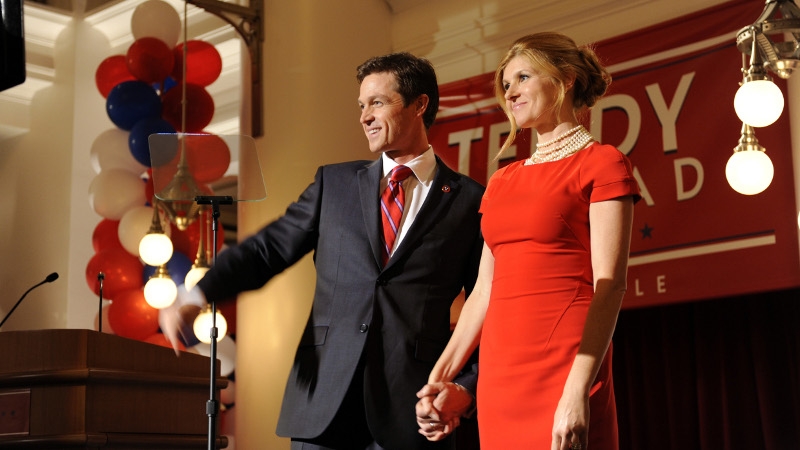 Eric Close and Connie Britton play fading country star Rayna James and her husband Teddy Conrad on Nashville