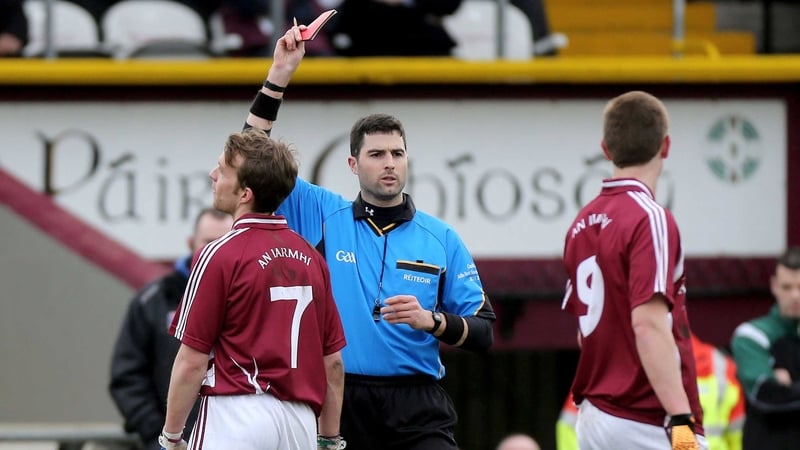 Doron Harte was shown a red card in the 20th minute