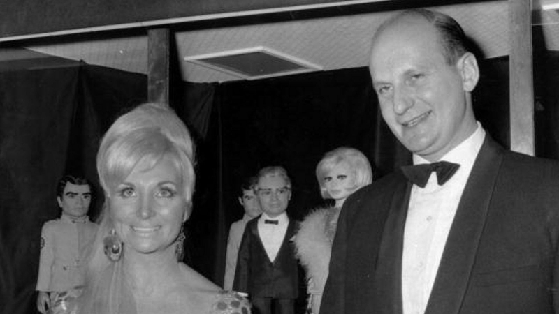 Gerry Anderson and his second wife, Sylvia, at the premiere of Thunderbirds Are Go in 1966