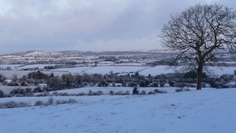 Newgrange and the Hill of Slane (Pic: Ivor O' Sullivan)