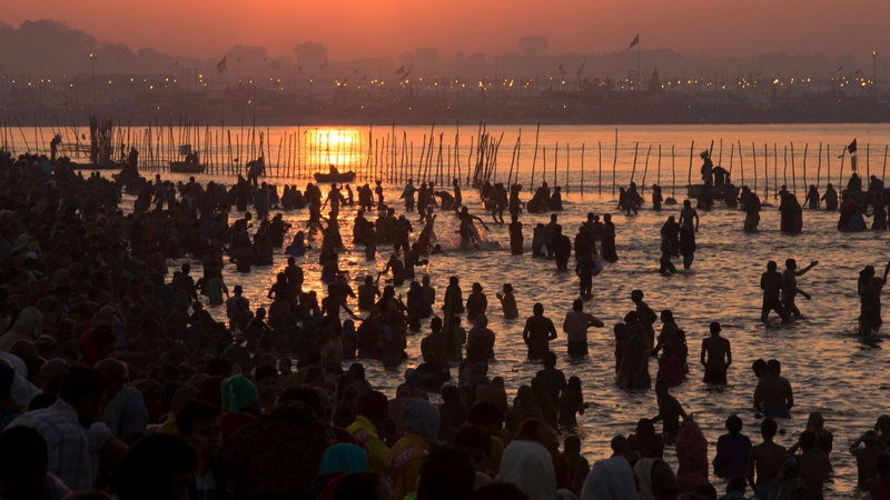 The stampede took place during Kumbh Mela festival