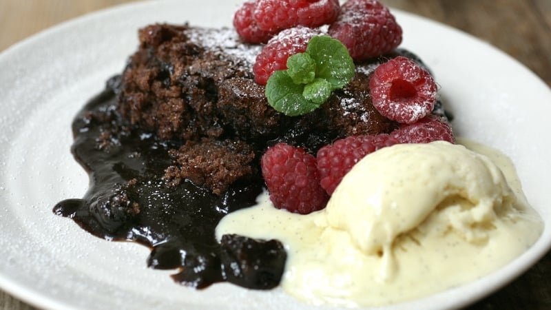 Monica's Magic Molten Chocolate Pudding.
