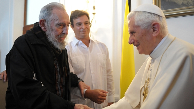Pope Benedict met former Cuban leader Fidel Castro during a visit to Cuba in March 2012