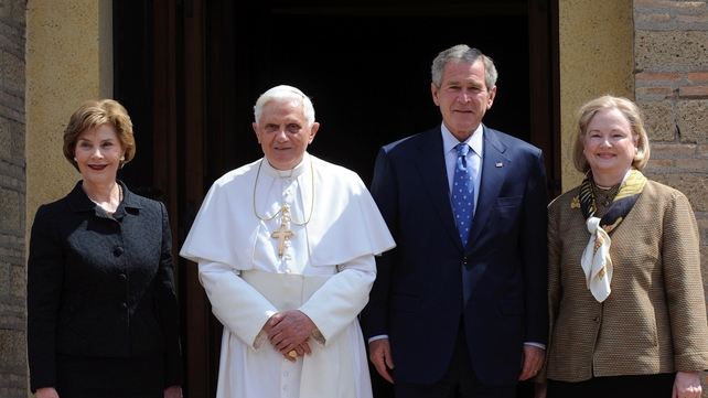 US President George W Bush met Pope Benedict on a visit to the Vatican in June 2008