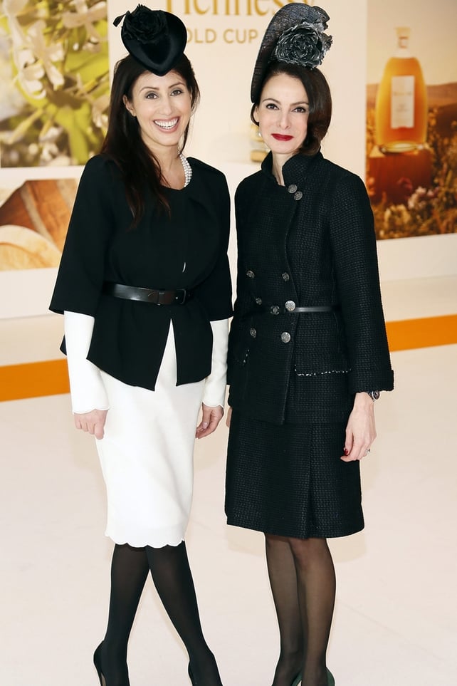 Ashling Kilduff and Caroline Sleiman at the Hennessy Gold Cup