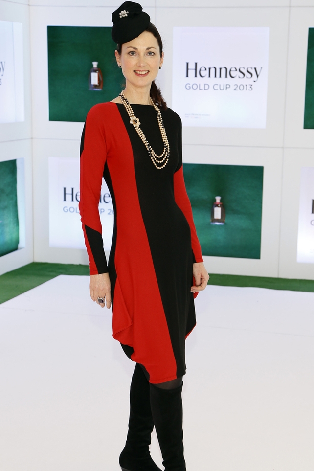 Emer O'Reilly Hyland at the Hennessy Gold Cup