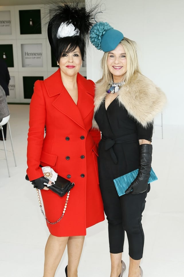 Elaine Bennett Toolan and Marion Cunningham at the Hennessy Gold Cup