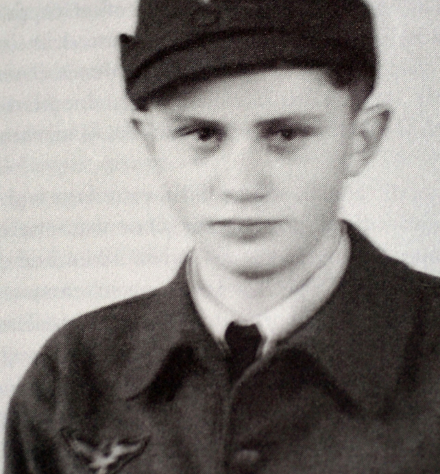 A photo taken in 1943 during World War II shows Joseph Ratzinger as a German Air Force assistant