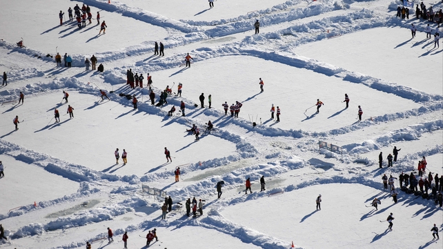The 2013 USA Hockey Pond Hockey National Championships in Eagle River, Wisconsin